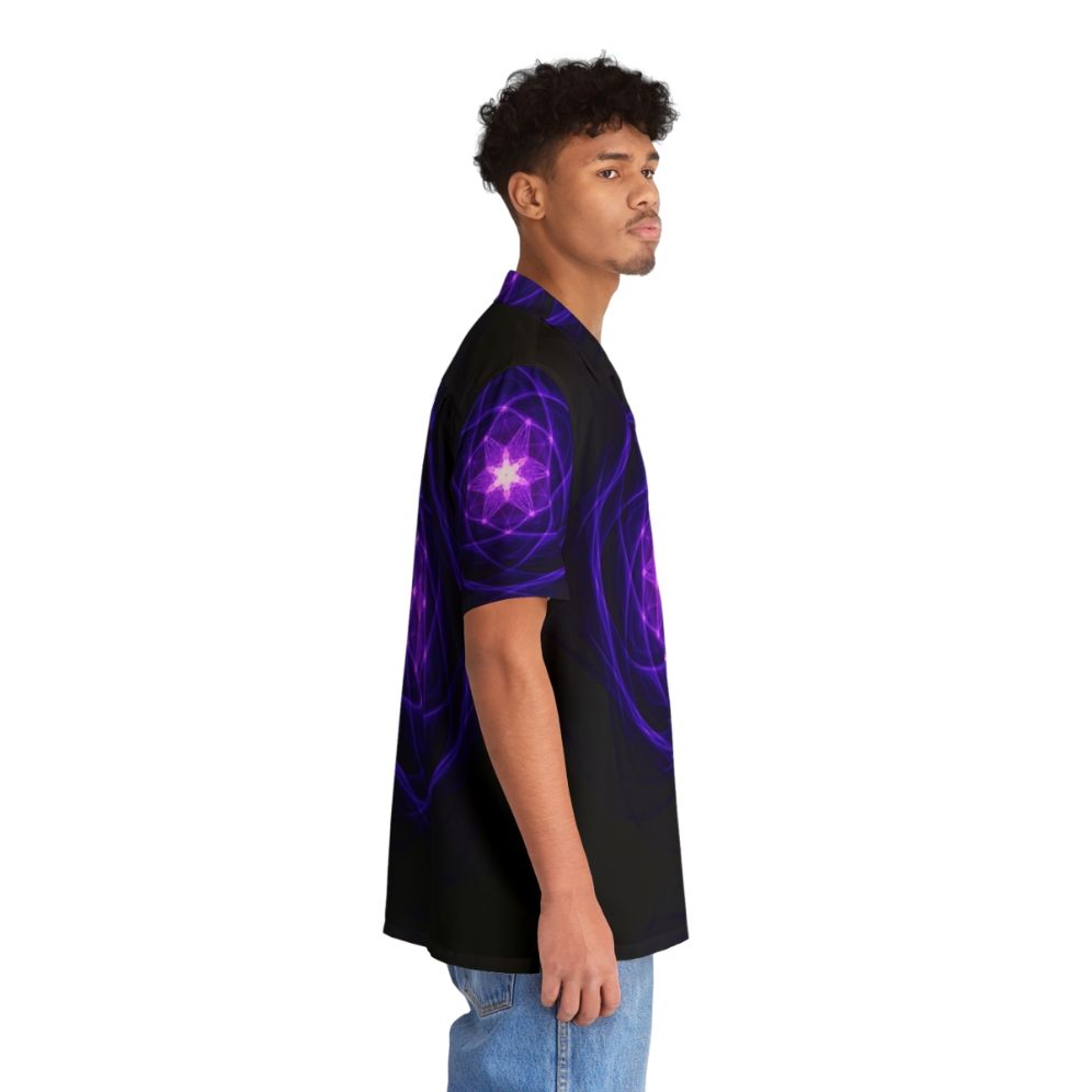 Energetic Geometry Indigo Prayers Hawaiian Shirt - People Pight