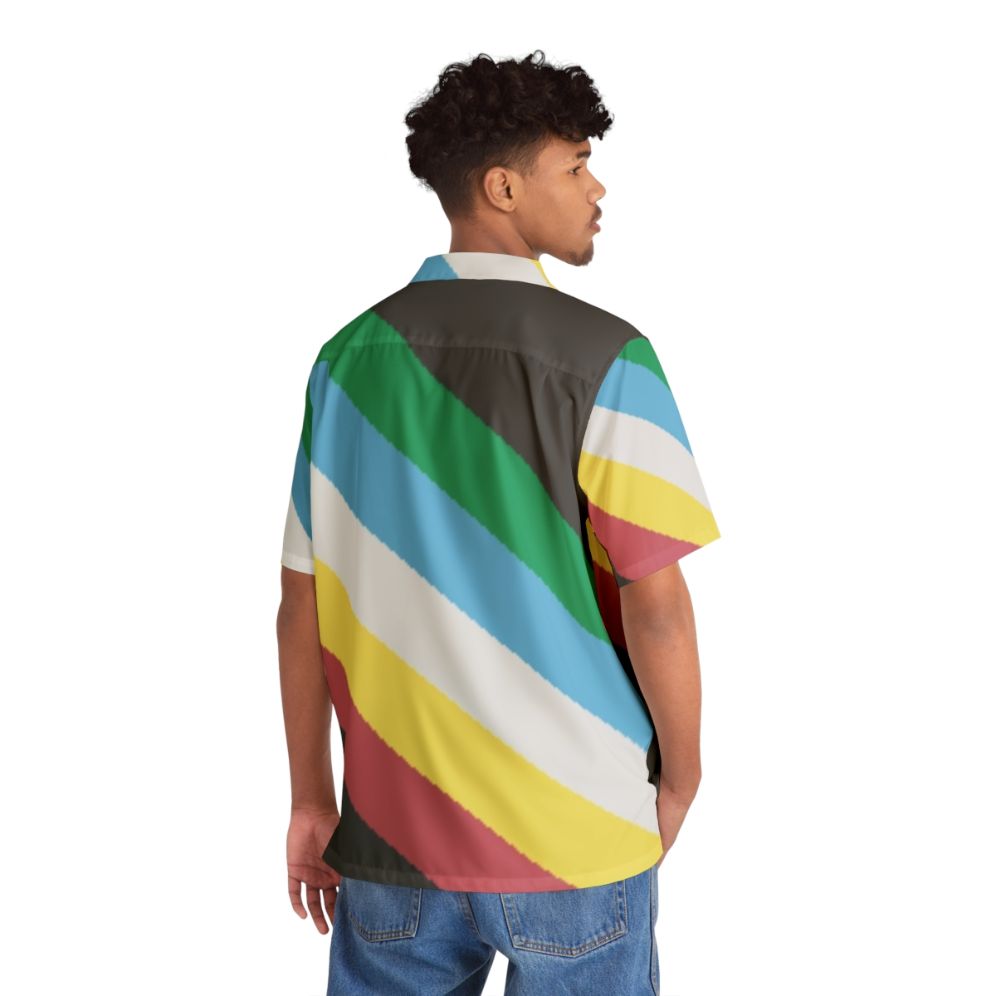 Disability Pride Flag Hawaiian Shirt - People Back