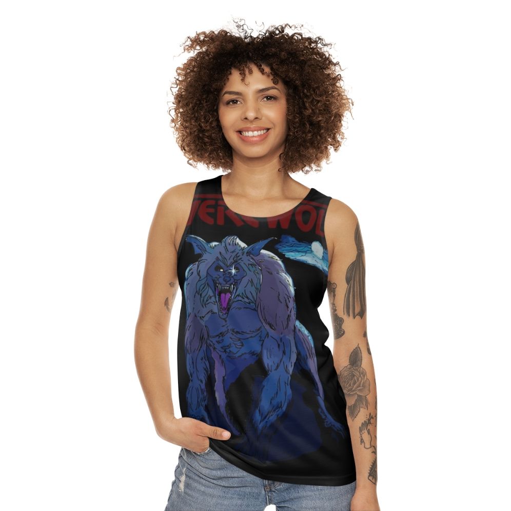 Retro 80s Werewolf Unisex Tank Top - women