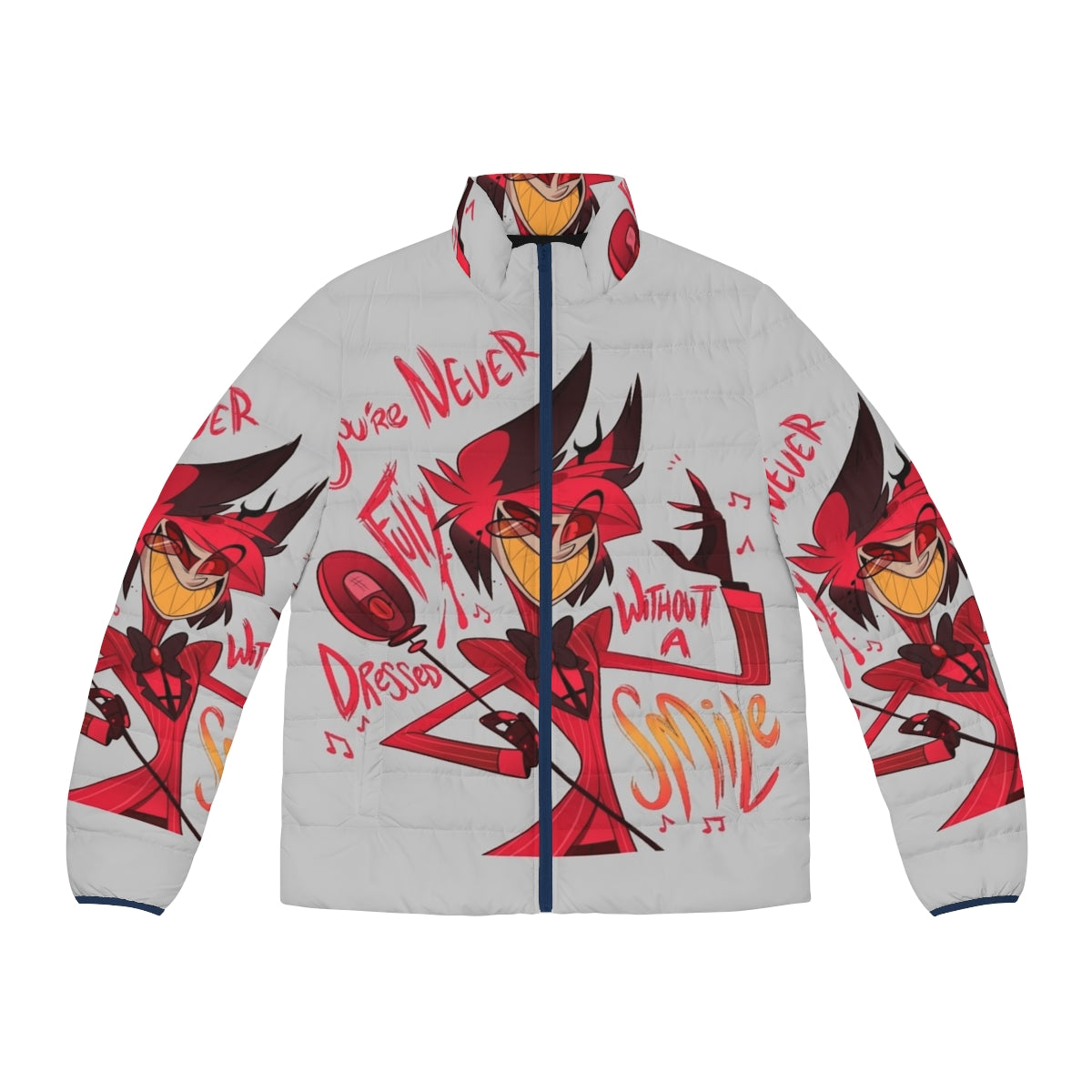 Hazbin Hotel Alastor Radio Demon Anime Inspired Puffer Jacket