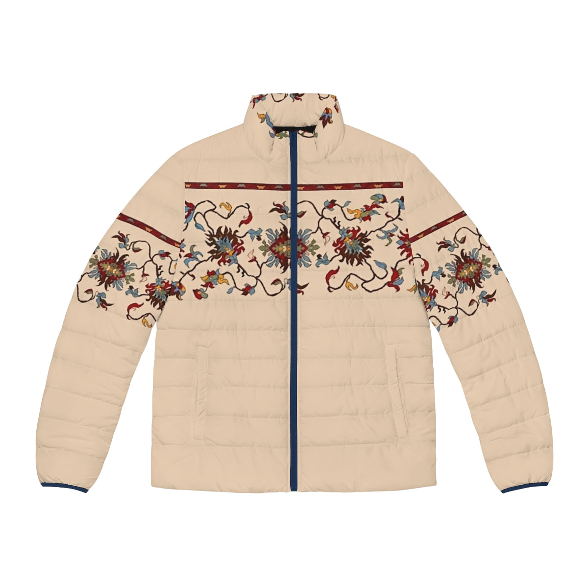 Armenian Traditional Art 2.0 Puffer Jacket featuring ancient Armenian designs and patterns