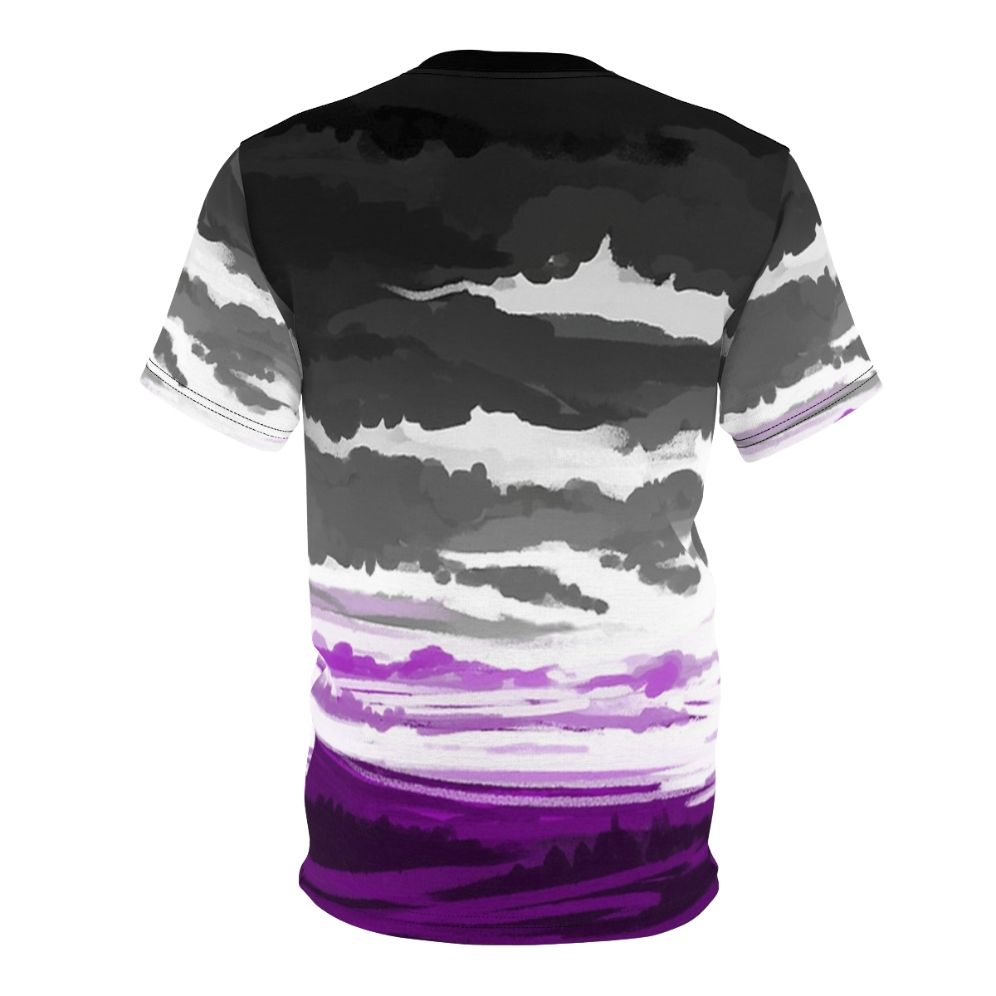 Asexual pride flag design printed on a high-quality t-shirt - Back