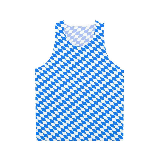 Bavarian diamond pattern unisex tank top