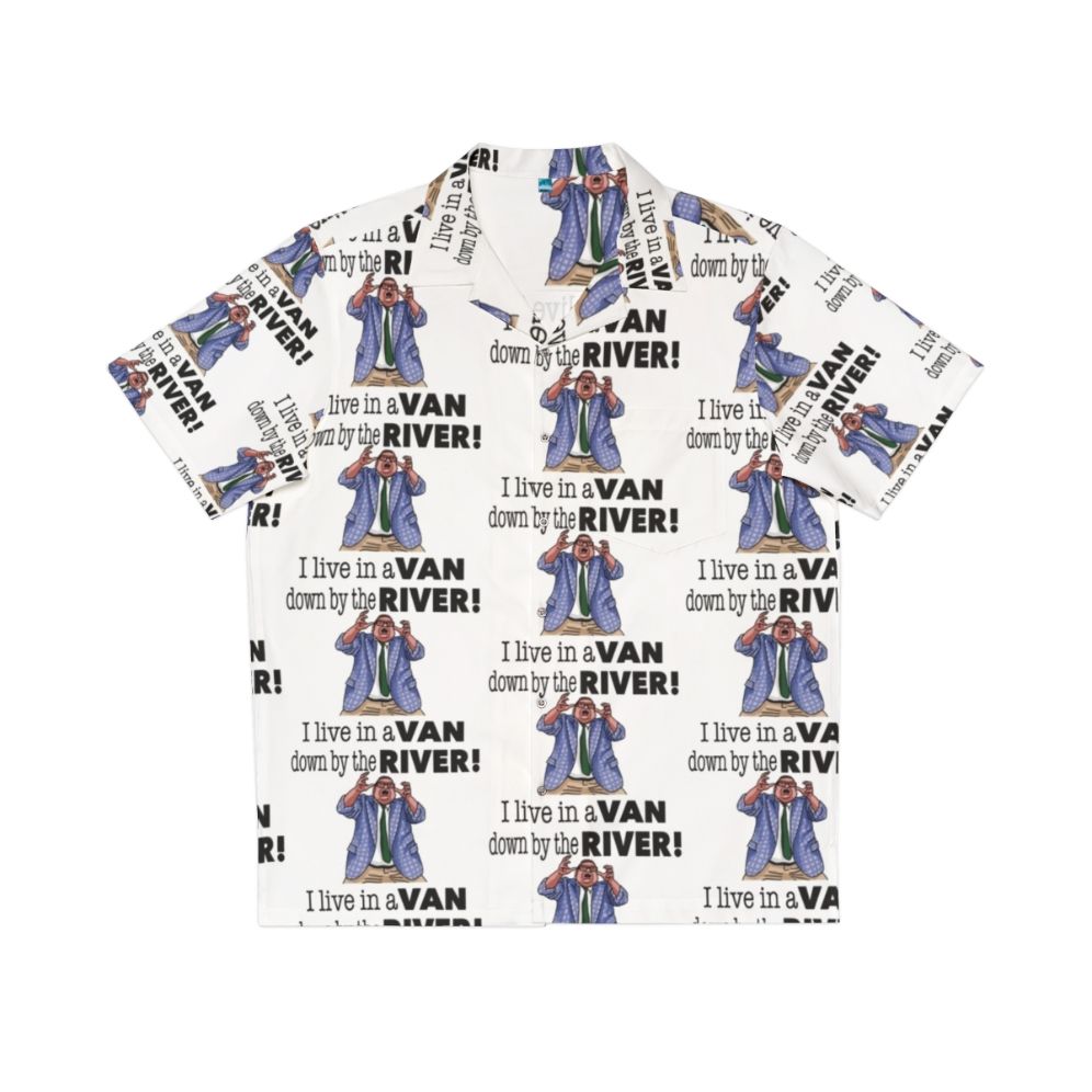 Chris Farley's "Matt Foley" Down By The River Hawaiian Shirt