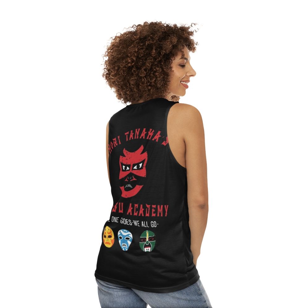 3 Ninjas Ninjitsu School Unisex Tank Top - women back