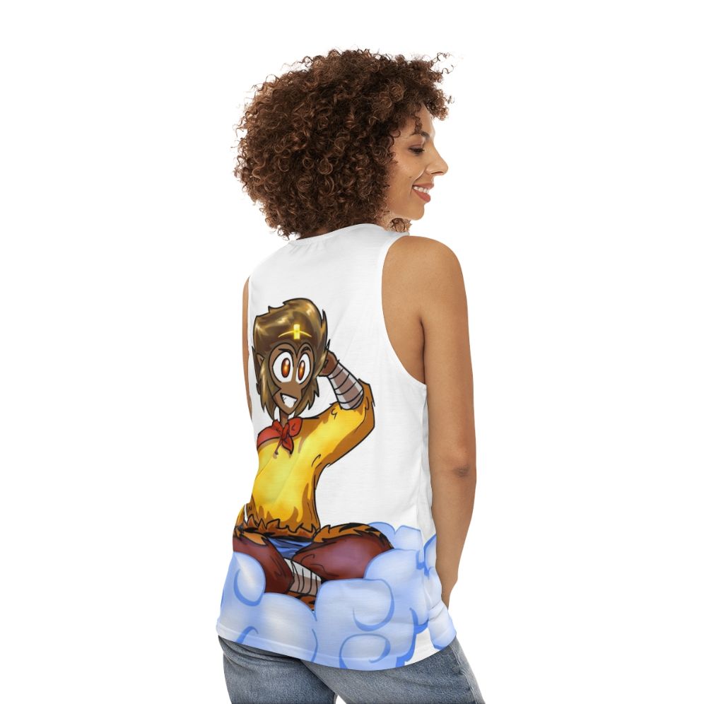 Monkey King Unisex Tank Top - women back