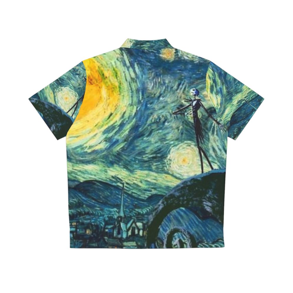 Starry Night Nightmare Before Christmas Hawaiian Shirt - Back