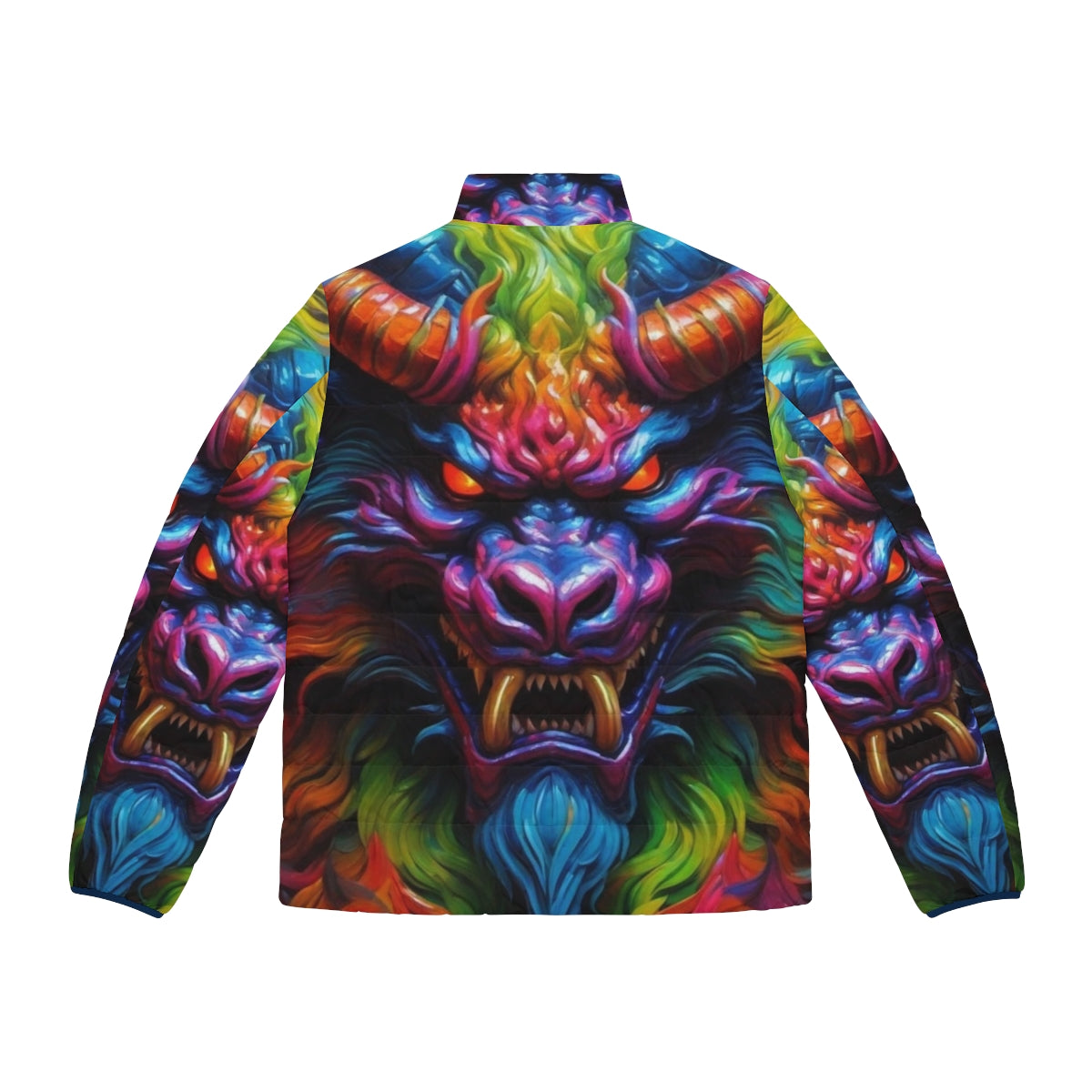 A fearsome monster-inspired puffer jacket for a chilling Halloween look - Back