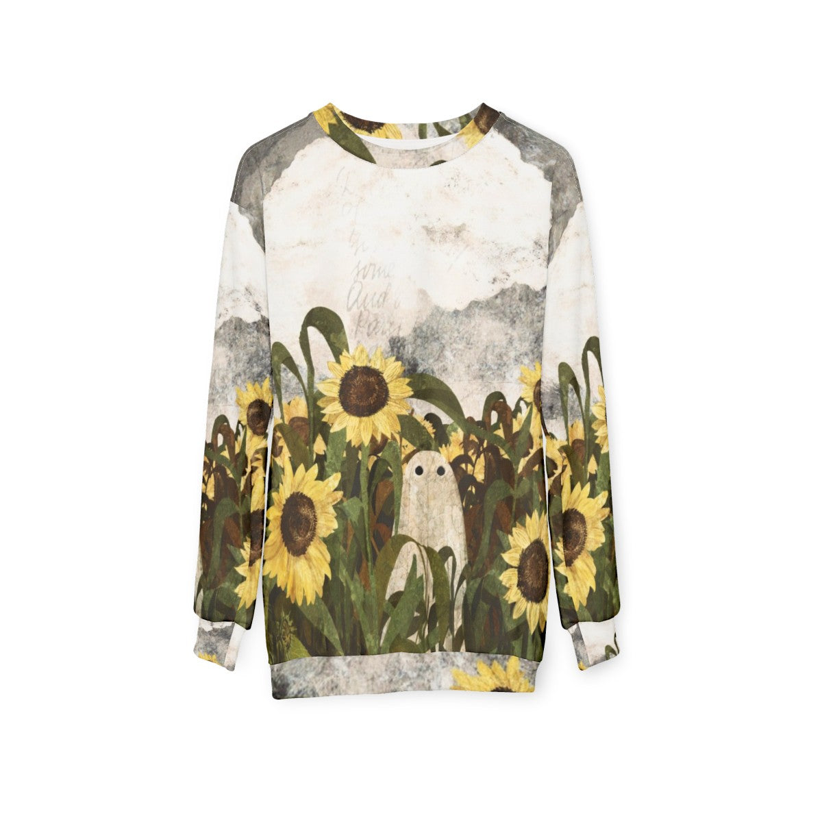 Haunted Sunflower Field Sweatshirt - hanging