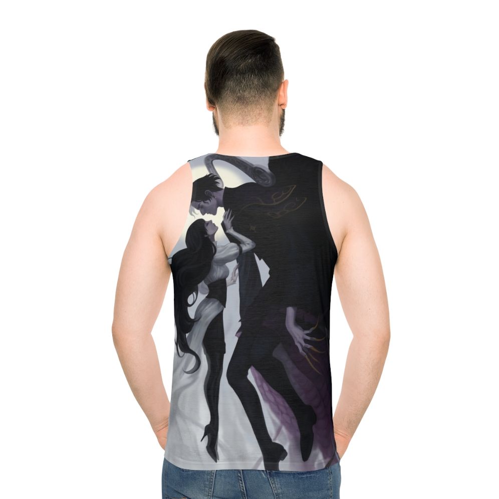 Final Fantasy XIV Shadowbringers "Death and the Maiden" Unisex Tank Top - men back