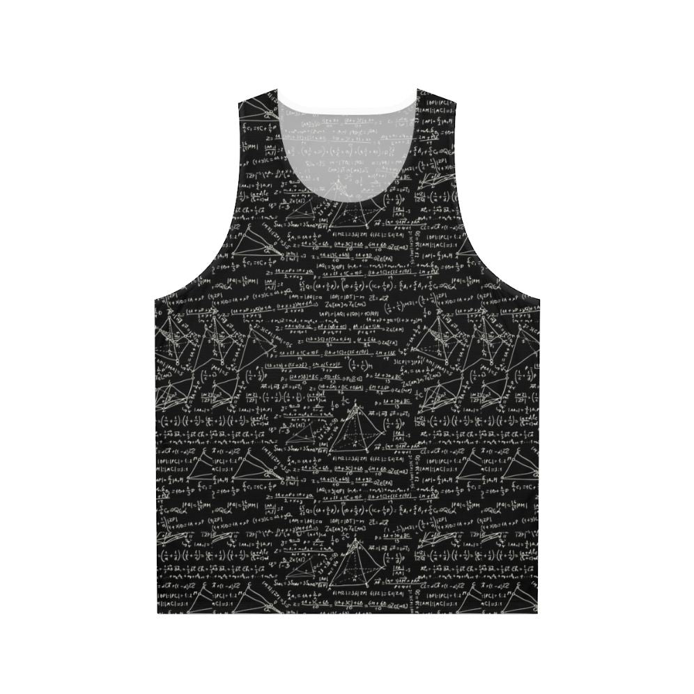 Mathematic equations unisex tank top