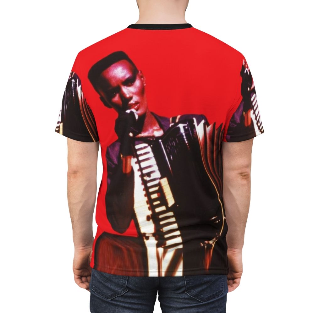 Retro 80s Grace Jones Inspired AOP T-shirt - men back