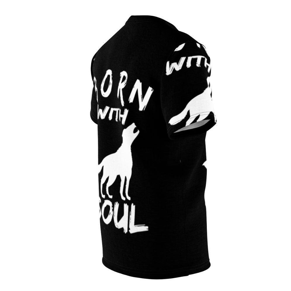 Premium Wolf Soul Graphic T-Shirt for Nature Enthusiasts - men right