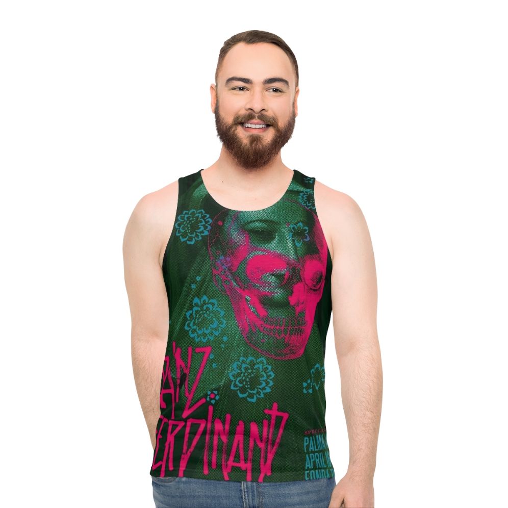 Unisex vintage Fonda Theatre music merchandise tank top - men