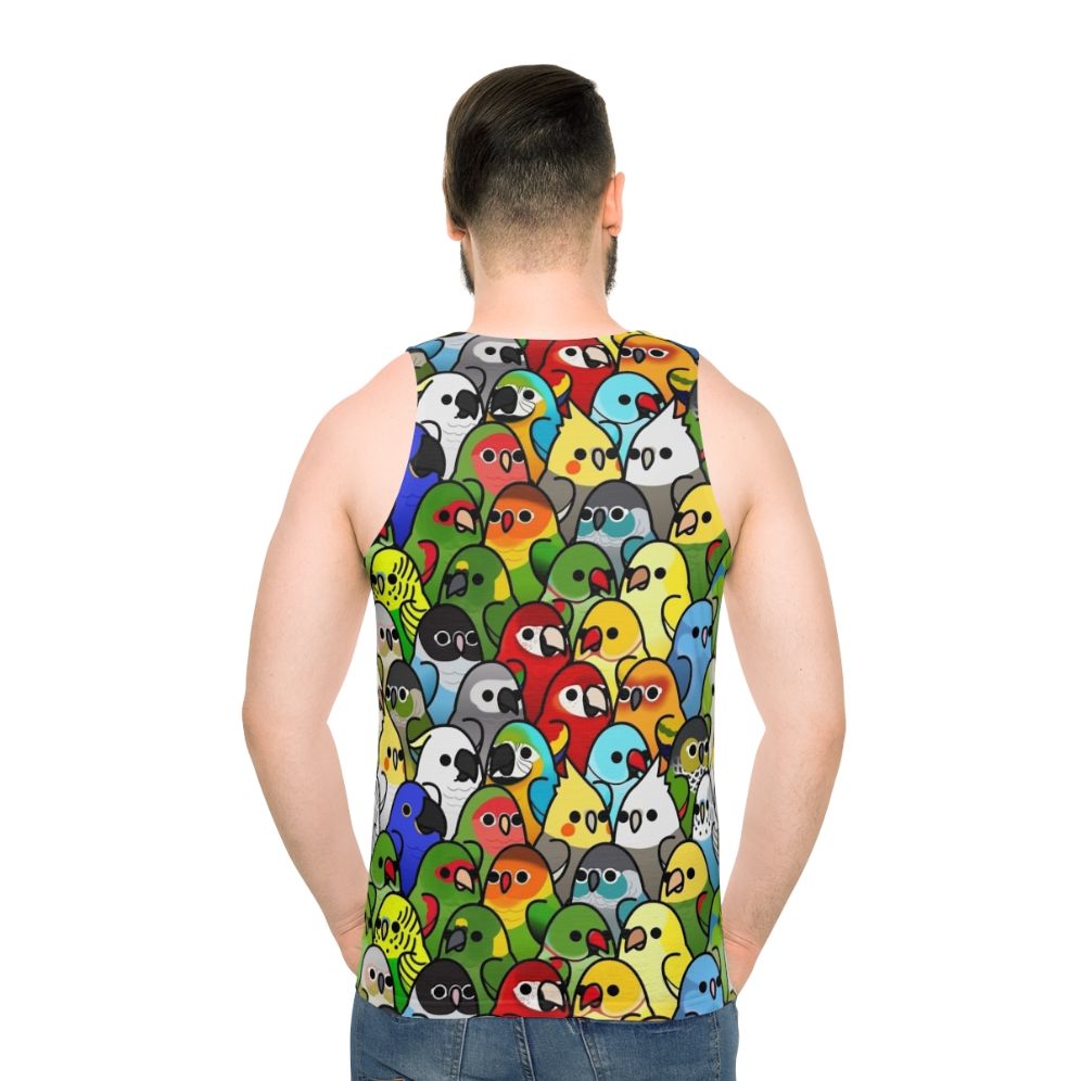 Bird Squad Unisex Tank Top - men back