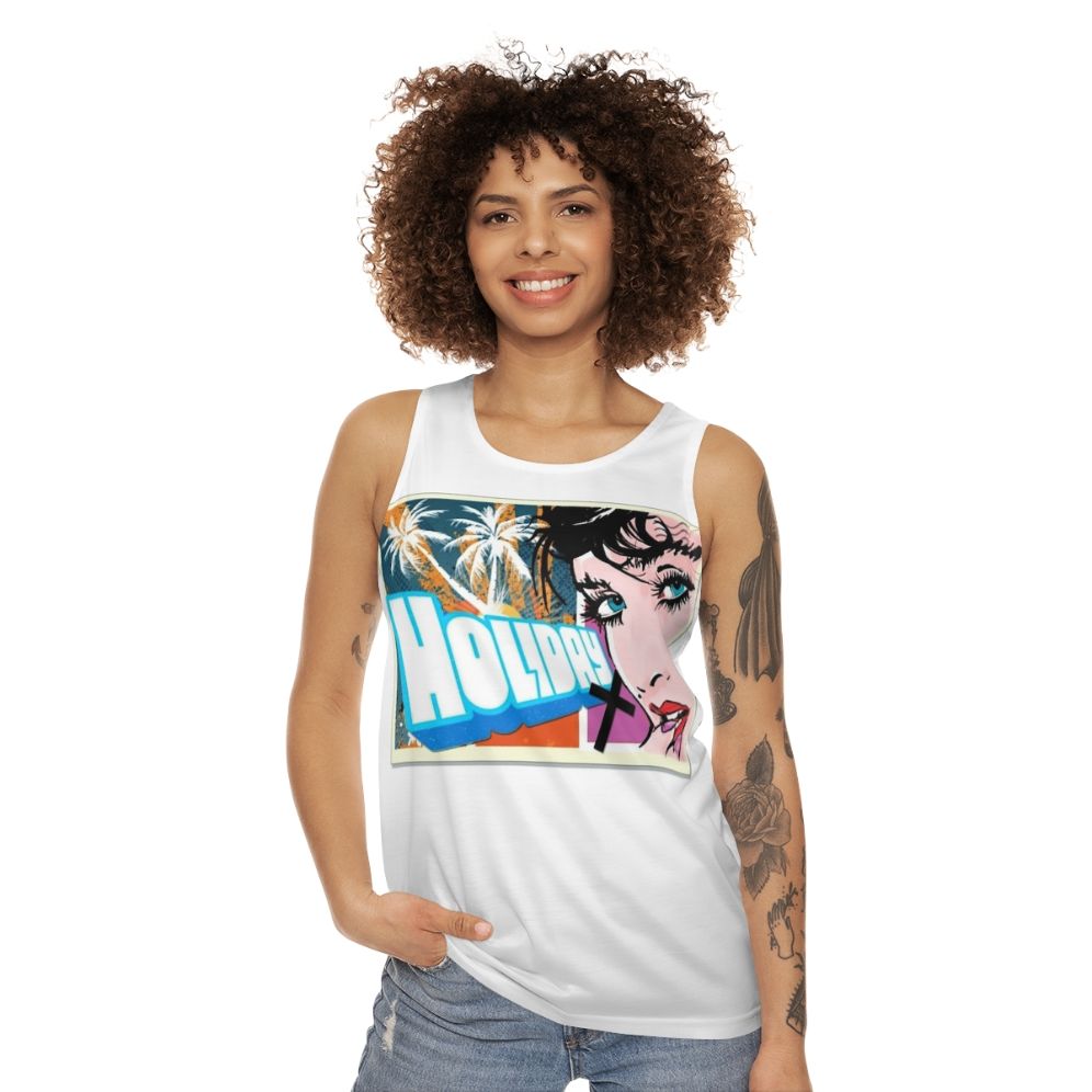 Unisex pop music tank top - women