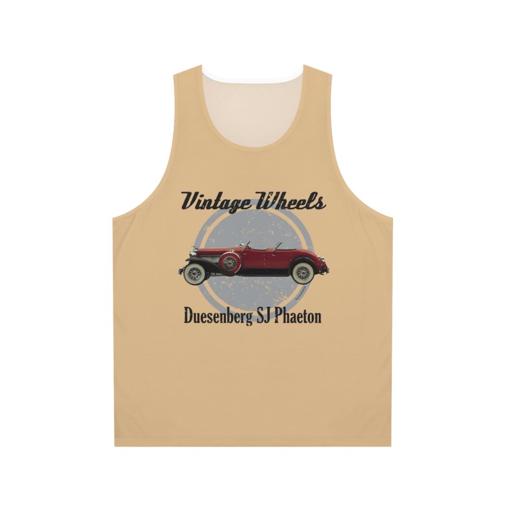 Vintage Duesenberg Sj Roadster Unisex Tank Top