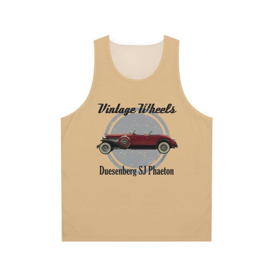 Vintage Duesenberg Sj Roadster Unisex Tank Top