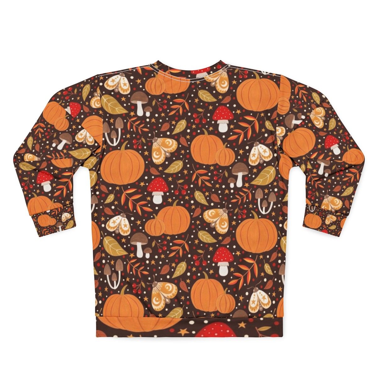 Autumn Elements Sweatshirt featuring nature inspired design - Back