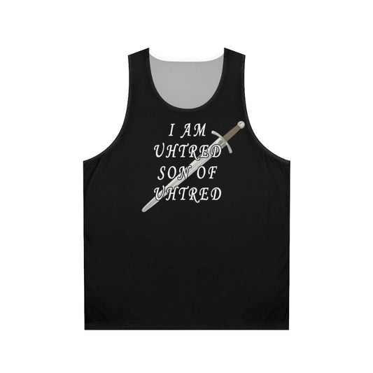 "I Am Uhtred Son Of Uhtred Unisex Medieval Fantasy Tank Top"