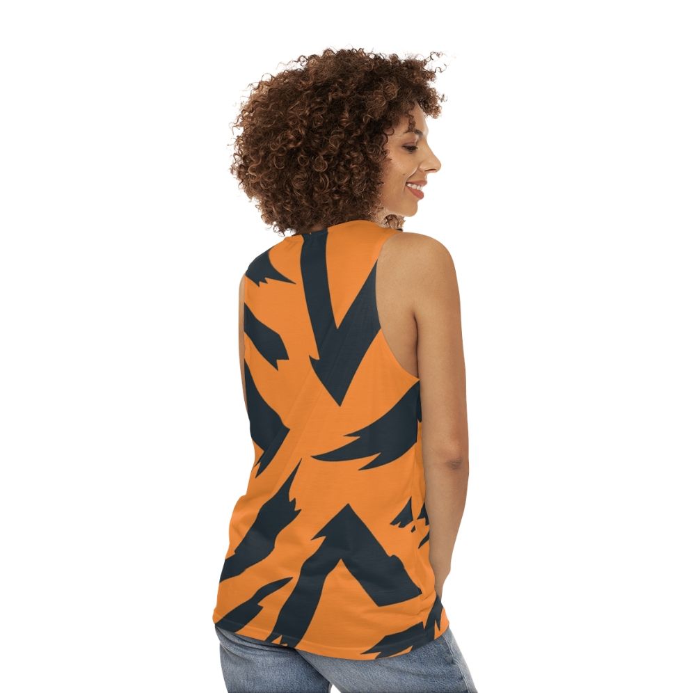 Arcanine pattern unisex tank top - women back