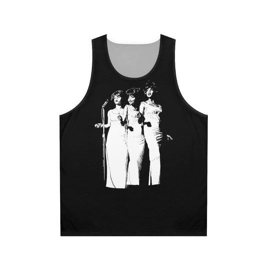 The Supremes Unisex Tank Top with Black and White Design