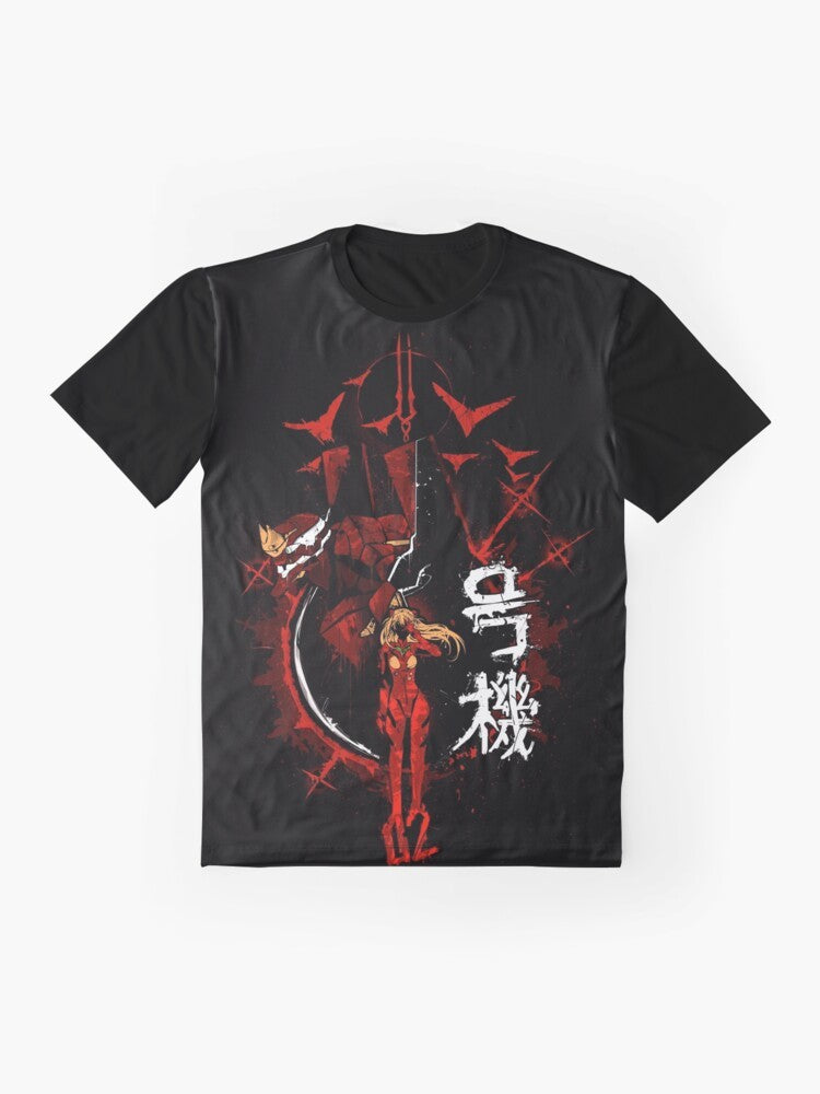 Neon Genesis Evangelion Graphic T-Shirt featuring Evangelion mecha and characters - Flat lay