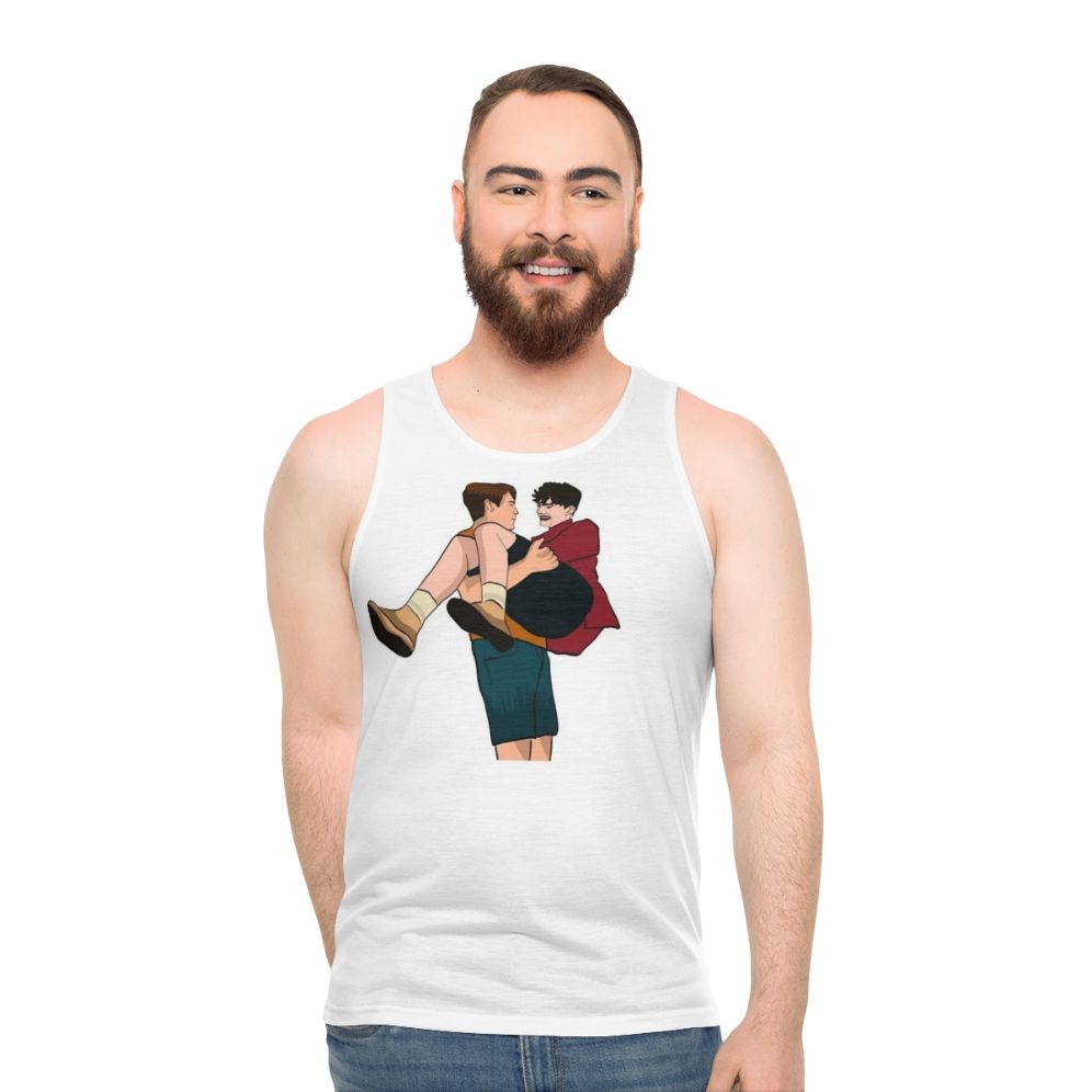 Heartstopper Nick and Charlie Friendship Unisex Tank Top - men