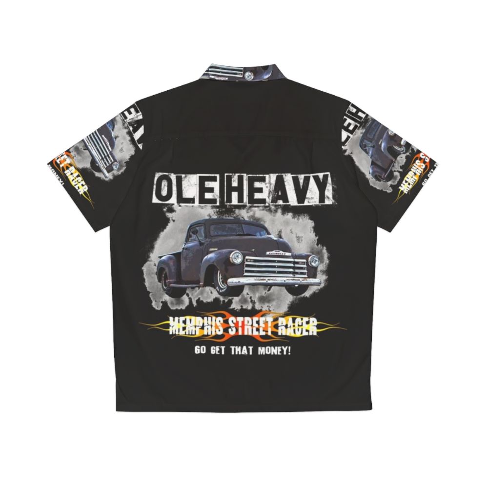 Heavy Truck Street Racer Ole Memphis-Style Hawaiian Shirt - Back