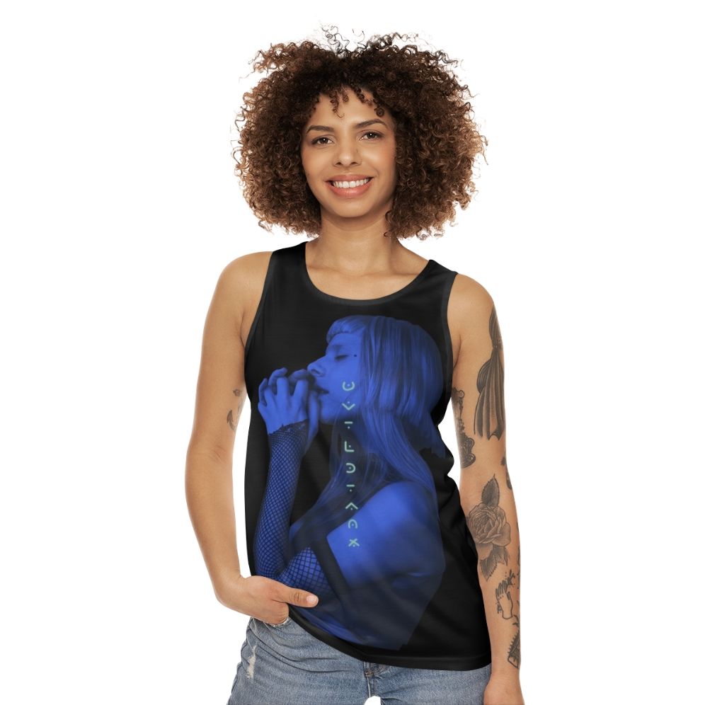 Unisex tank top with nature-inspired 'The Seed' design by Aurora Aksnes - women