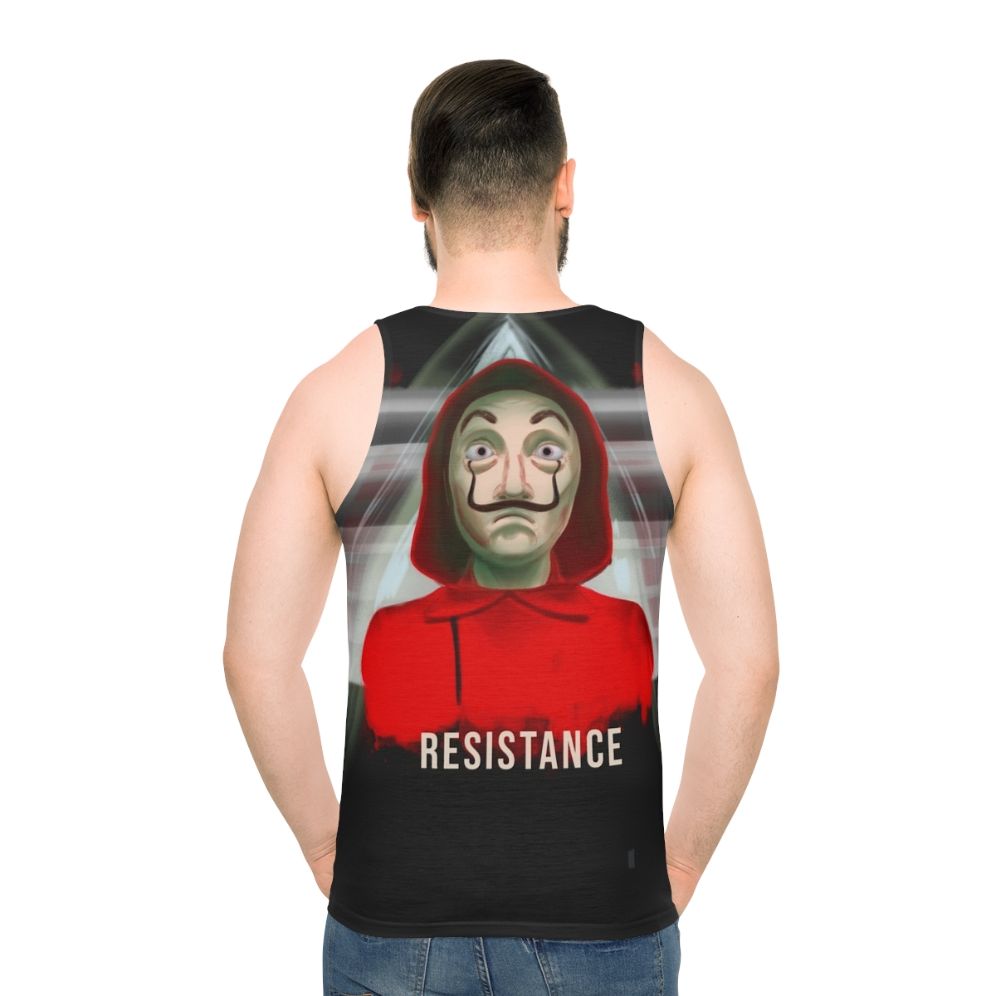 Money Heist Resistance Unisex Tank Top - men back