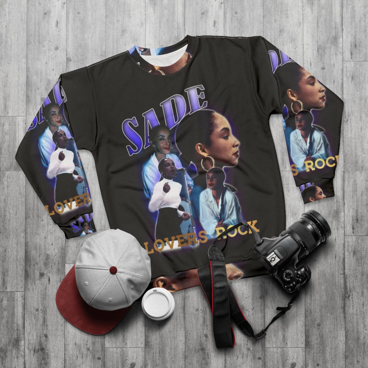 Sade Bootleg Vintage Sweatshirt - flat lay