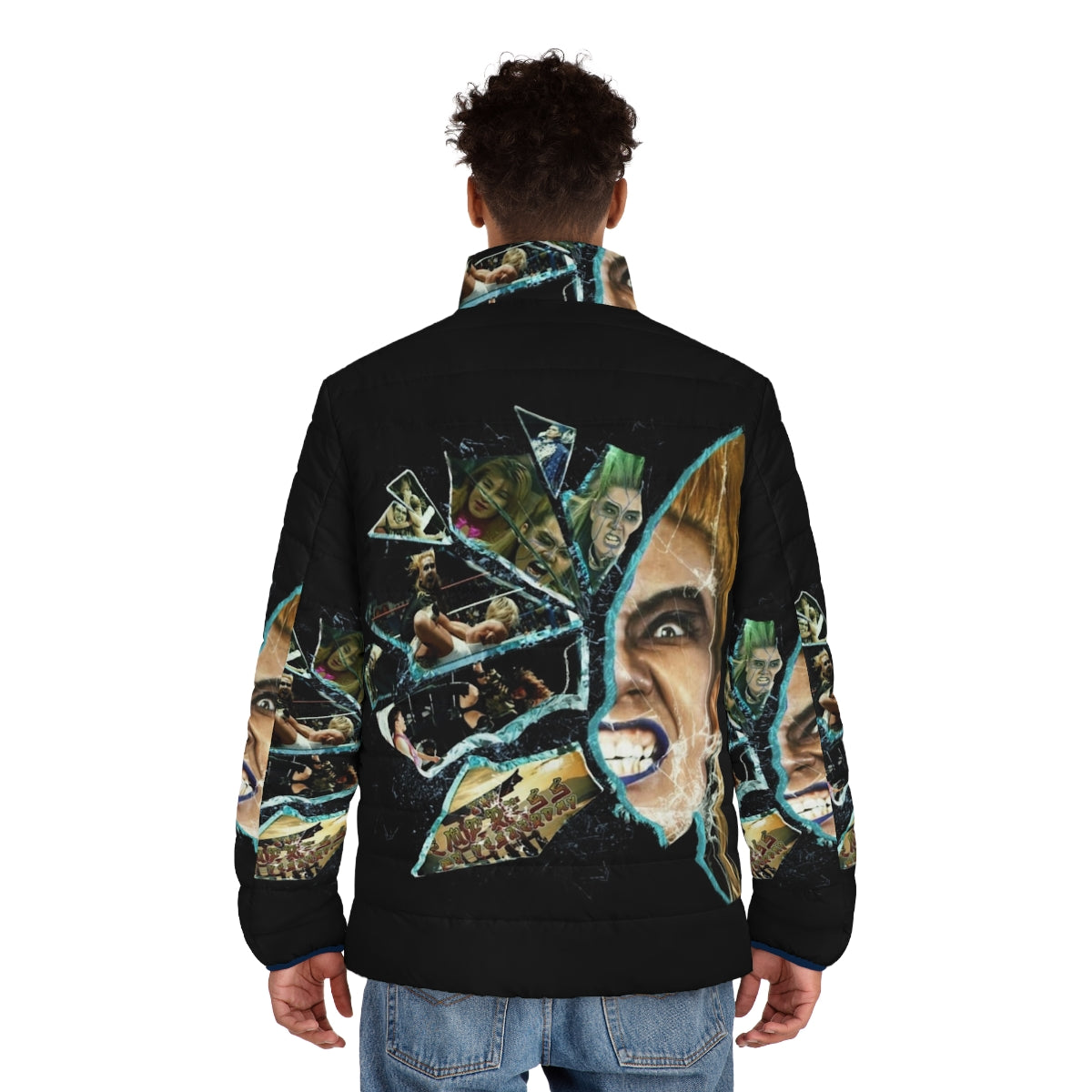 Bull Nakano Puffer Jacket featuring the Empress of Yesterday design - men back