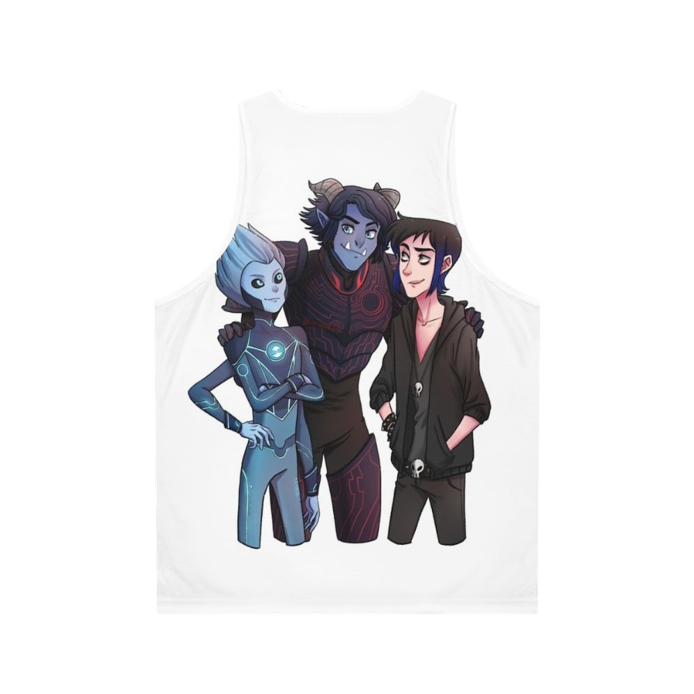 Trollhunters Unisex Tank Top featuring Jim Lake Jr., the troll hero - Back