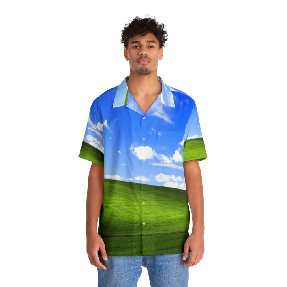 Windows XP Default Desktop Hawaiian Shirt - People Front