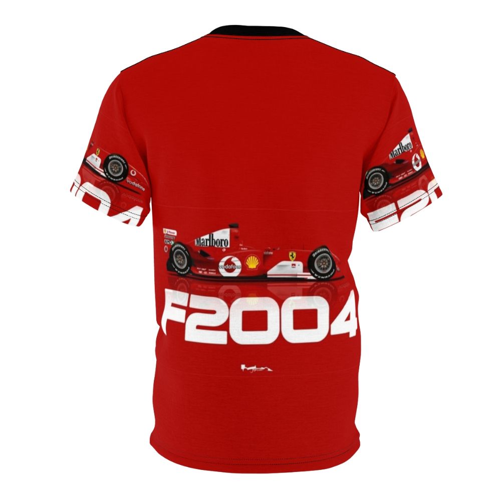 Stylish F2004 Inspired T-shirt for Motorsports Fans - Back