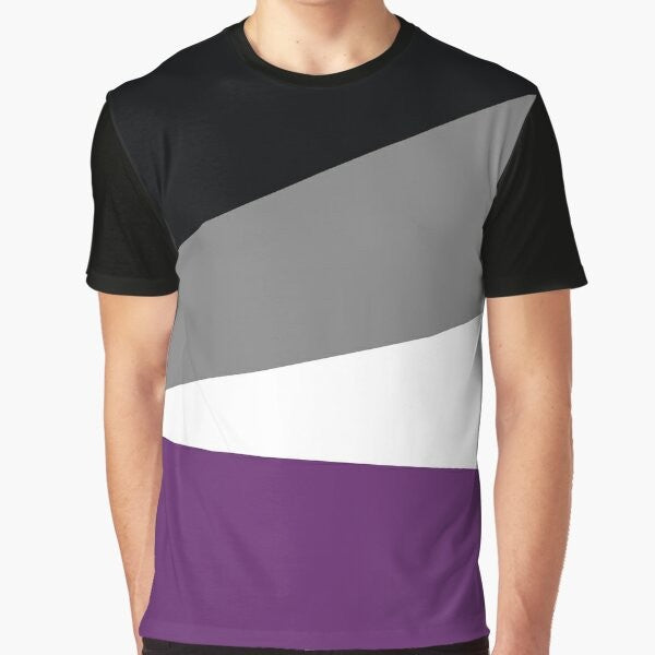 Ace Pride Graphic T-Shirt featuring the asexual flag design