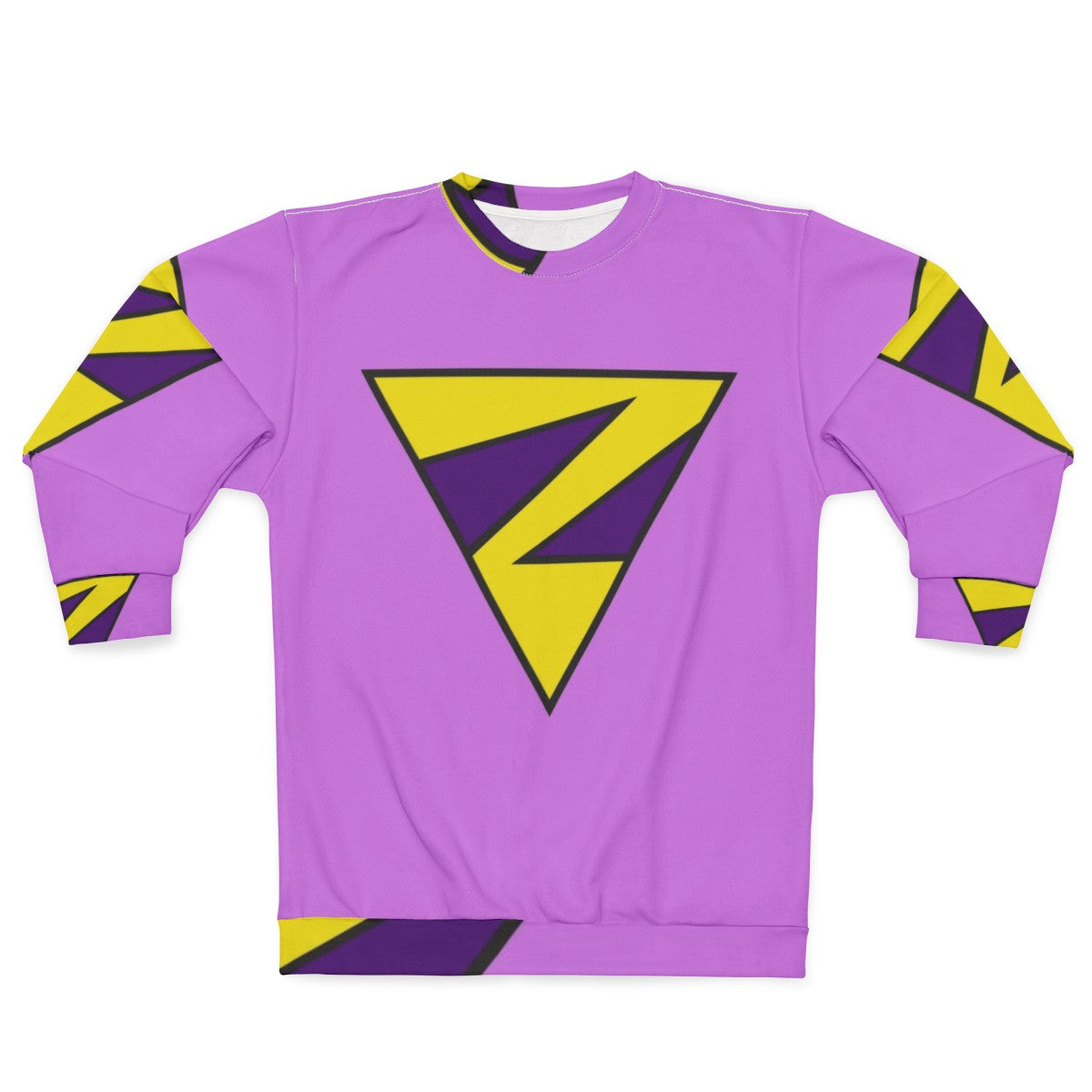 Twin superhero sweatshirt featuring Zan and Zana in a retro 70s comic book style