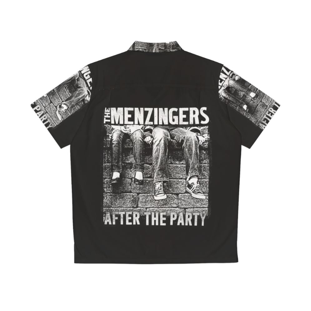 After The Party Hawaiian Shirt with The Menzingers Band Logo - Back