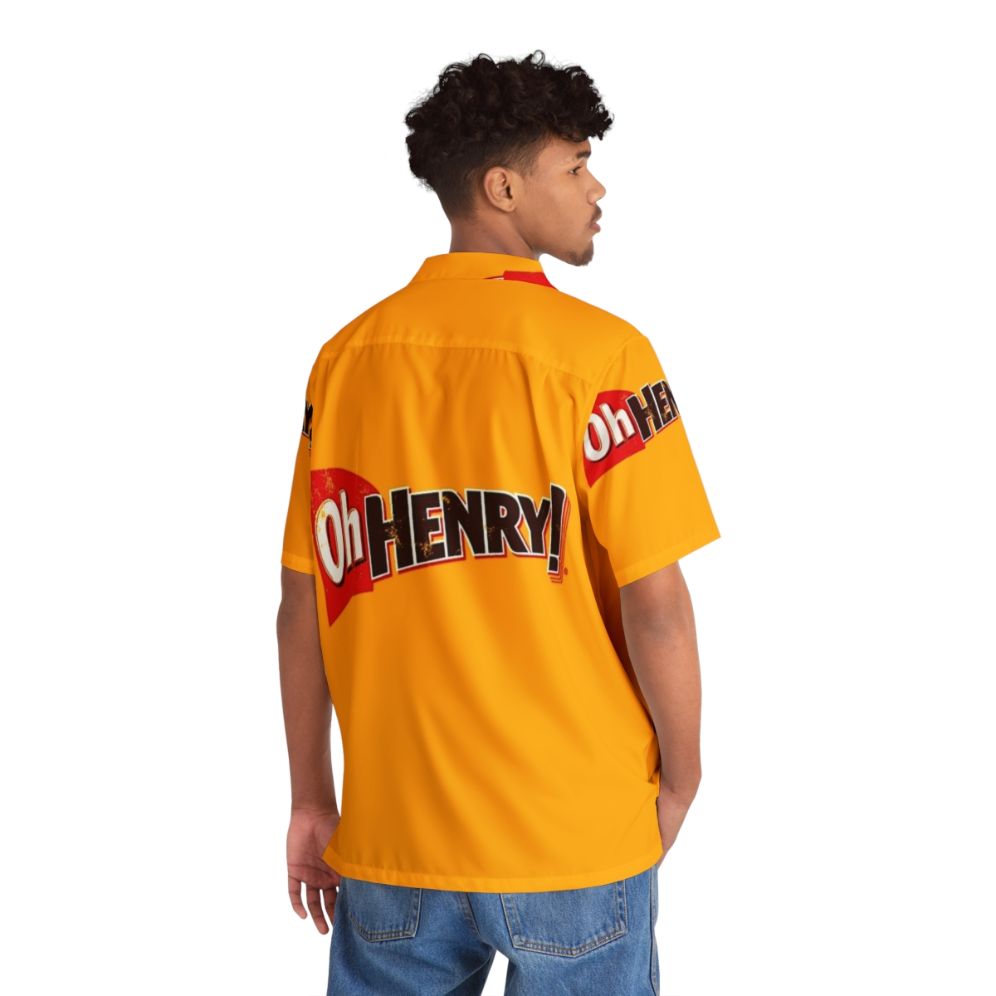 Oh Henry Candy Themed Hawaiian Shirt - People Back