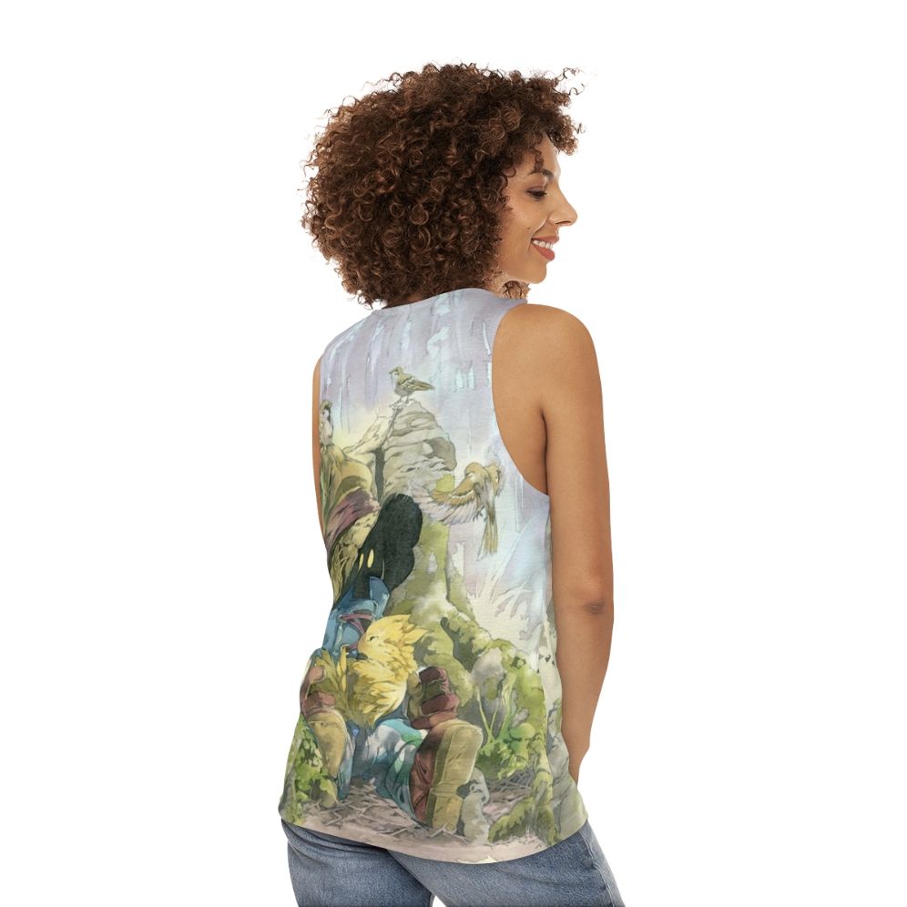 Vivi Rain Unisex Tank Top - women back