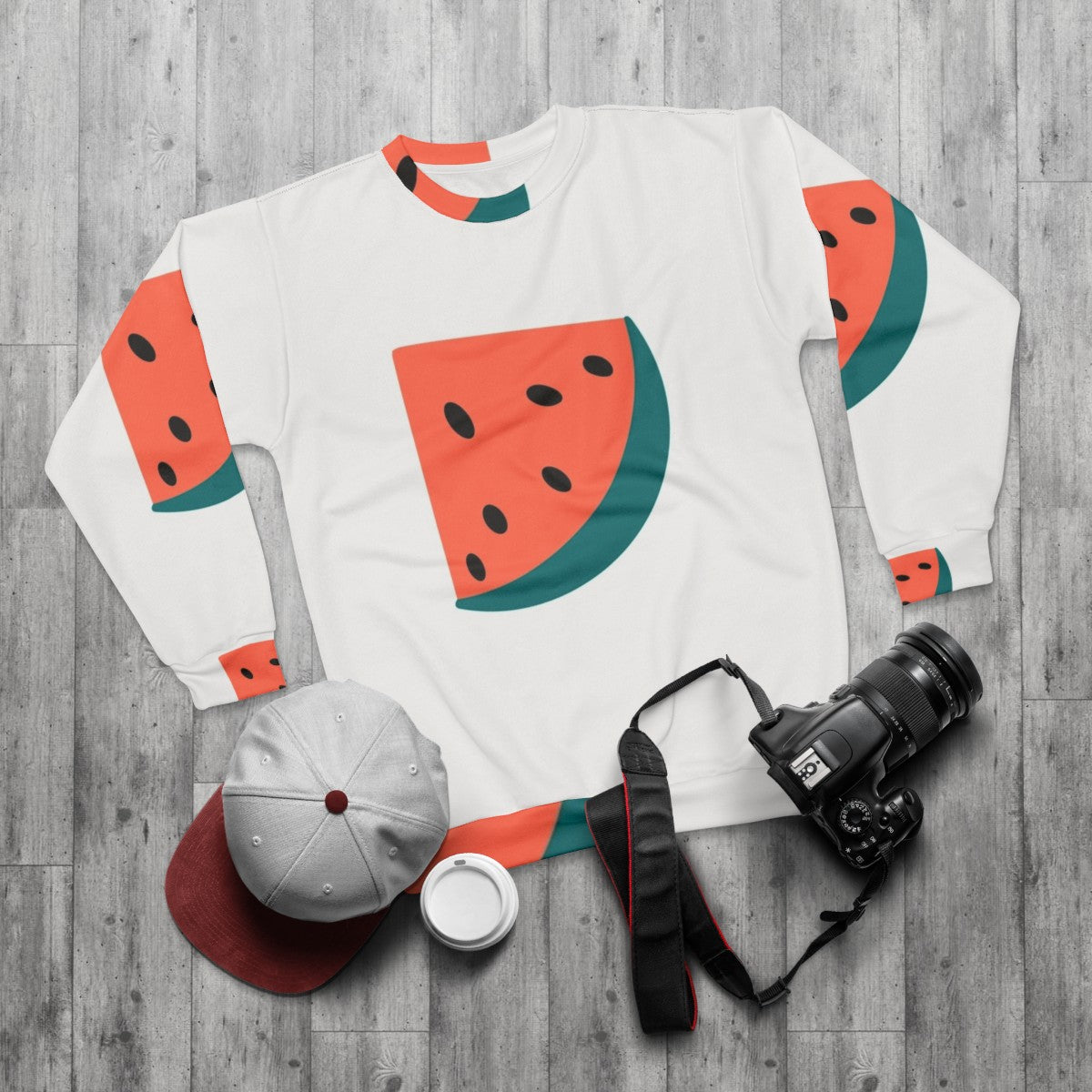 Fruits graphic sweatshirt - flat lay