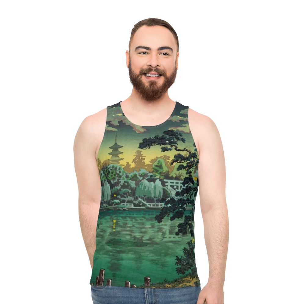 Tsuchiya Koitsu Ueno Shinobazu Pond Unisex Tank Top - men