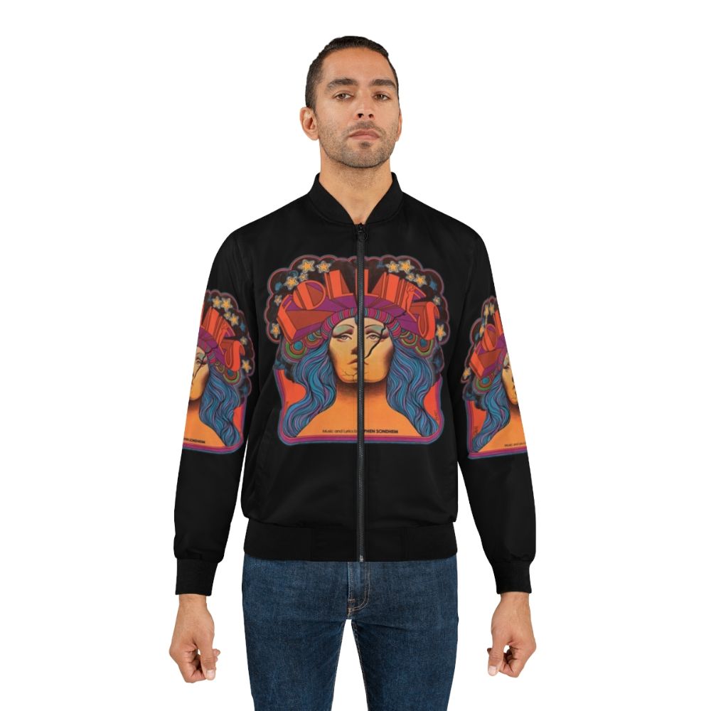 Vintage FOLLIES Bomber Jacket with Stephen Sondheim Musical Inspired Design - Lifestyle