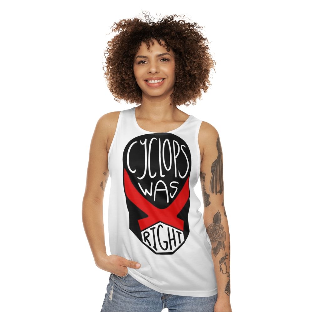 Cyclops Was Right Marvel X-Men Unisex Tank Top - women