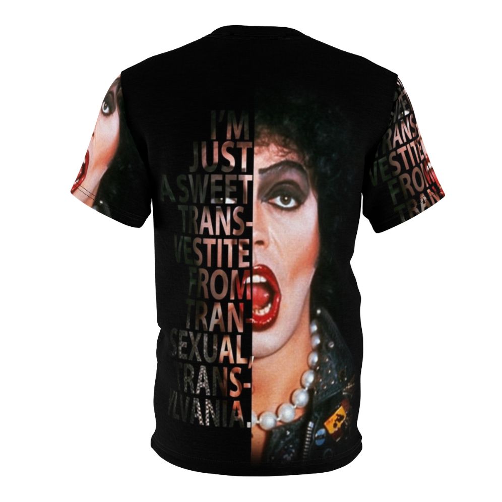 Rocky Horror Picture Show inspired t-shirt featuring the character Frank N Furter - Back