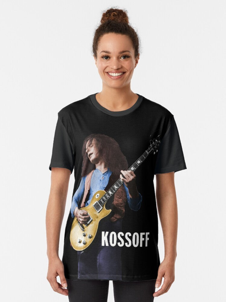 Classic rock design featuring the iconic guitarist Paul Kossoff of the band Free - Women