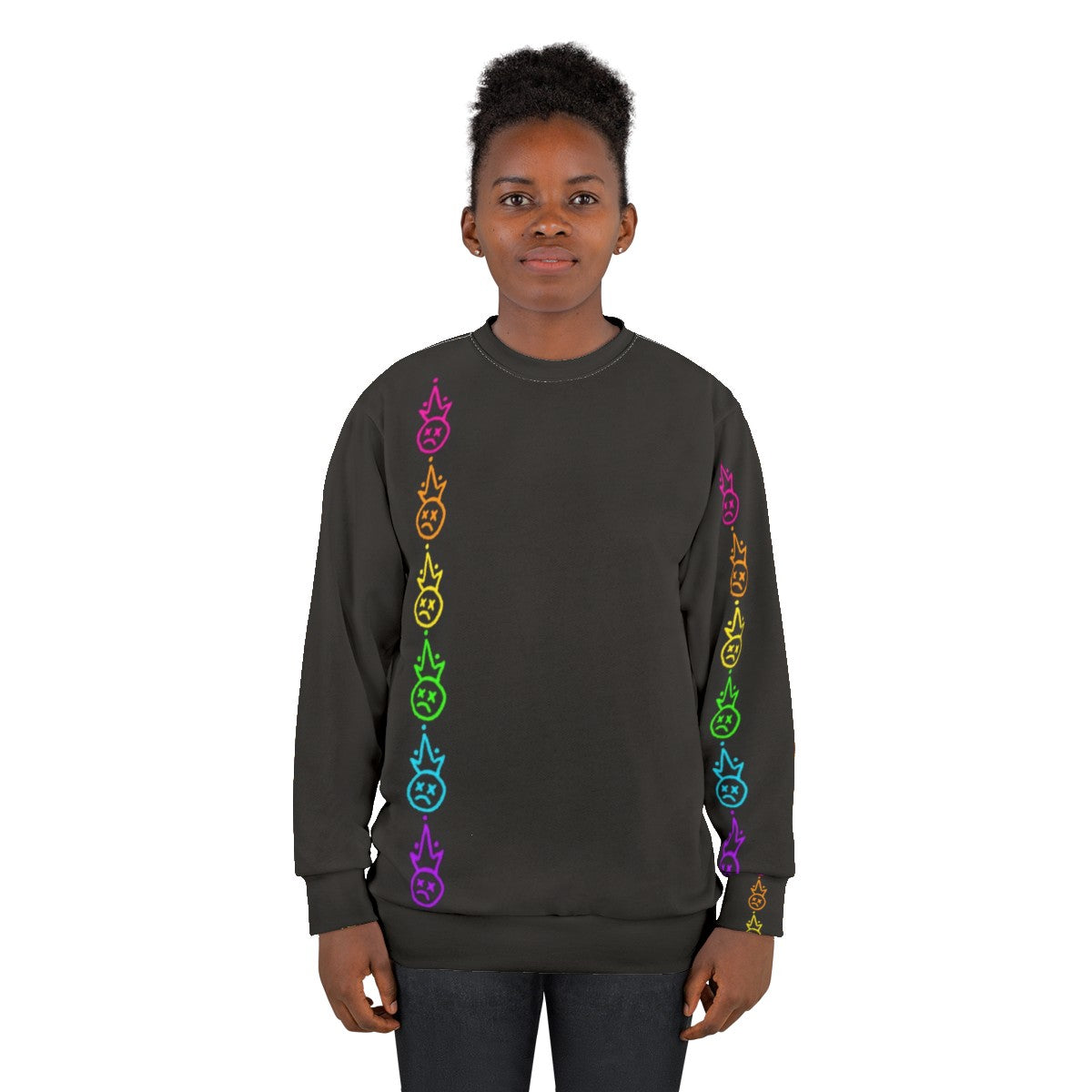 Fall Out Boy Rainbow Logo Sweatshirt - women