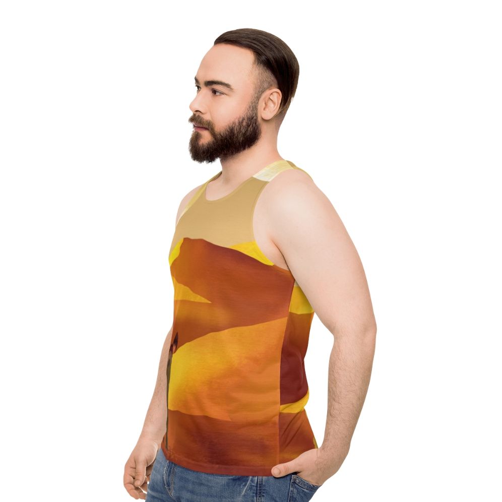 Dune sci-fi landscape unisex tank top - men side