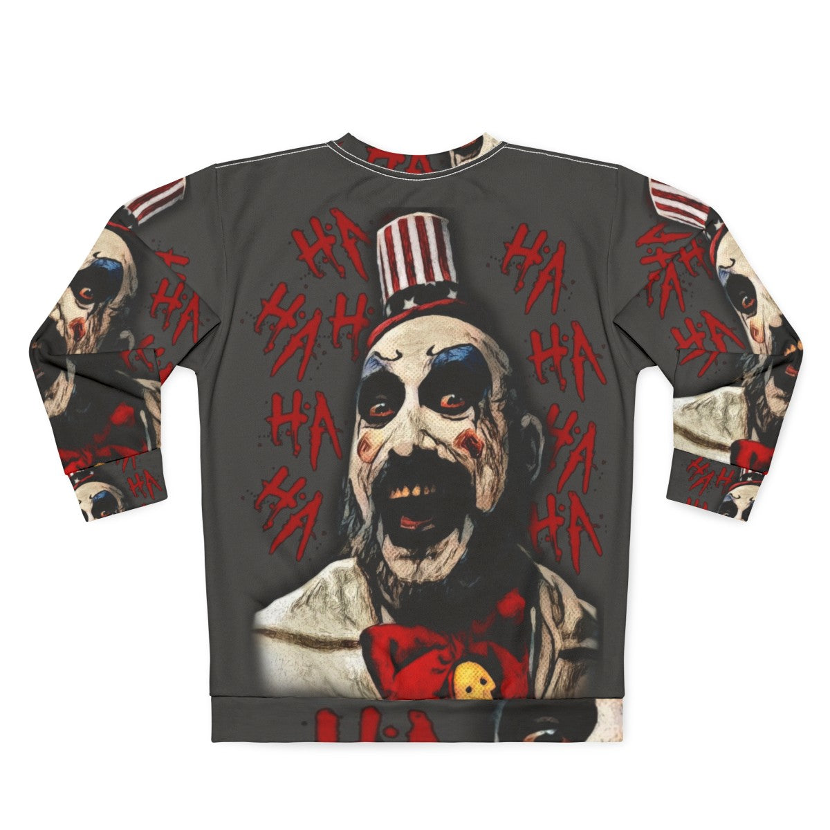 Captain Spaulding Horror Movie Themed Sweatshirt - Back